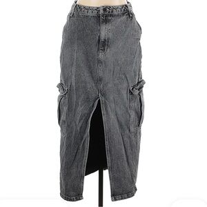 Love fire denim cargo maxi skirt sz 11